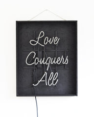 Neonquote  Love Conquers All
