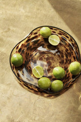 Schaal glas organic shape - cheetah pattern