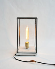Tafellamp Elektron met marmeren voet