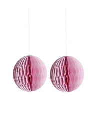 Ornament Paper Roze set van 2