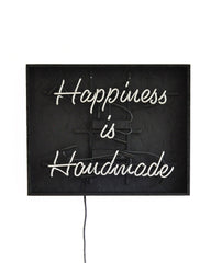 Neonquote  Happiness is Handmade
